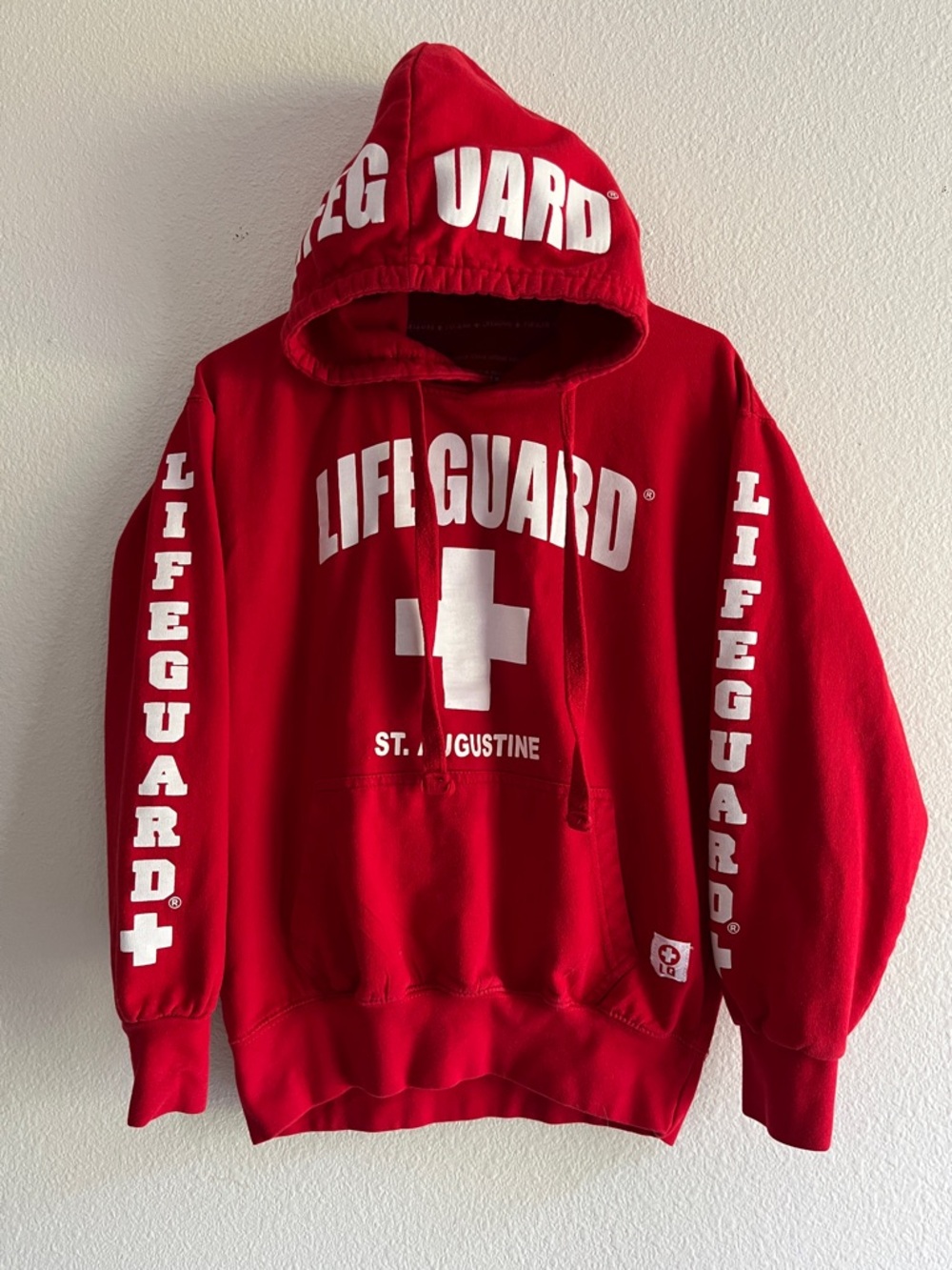 Lifeguard Red Pullover Hoodie - St. Augustine
